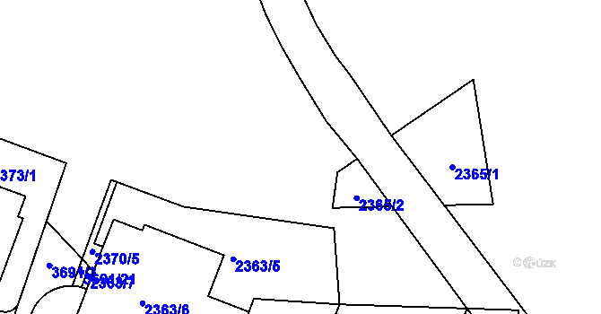 Parcela st. 2367 v KÚ Břevnov, Katastrální mapa