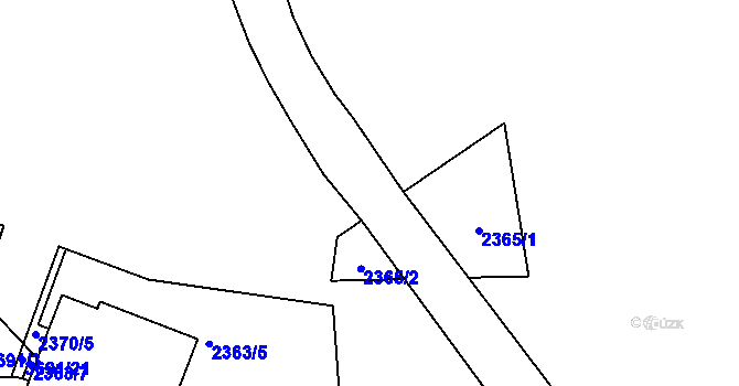 Parcela st. 2422/15 v KÚ Břevnov, Katastrální mapa