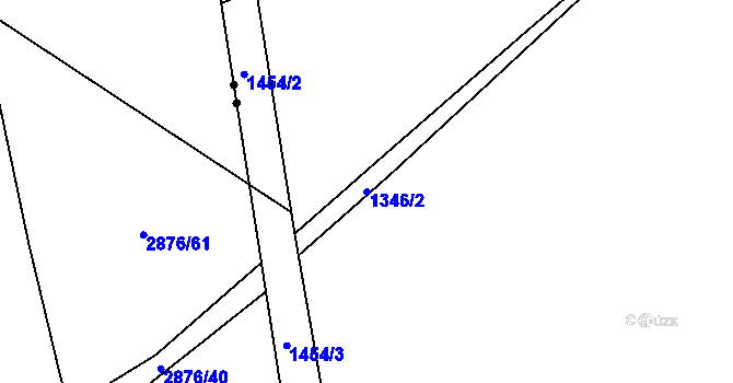 Parcela st. 1346/2 v KÚ Liboc, Katastrální mapa