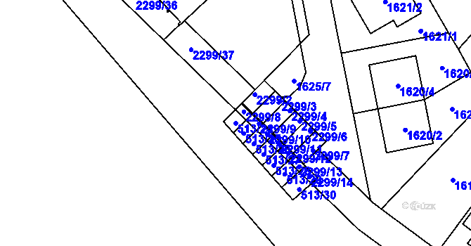 Parcela st. 513/24 v KÚ Lysolaje, Katastrální mapa