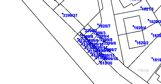 Parcela st. 513/25 v KÚ Lysolaje, Katastrální mapa