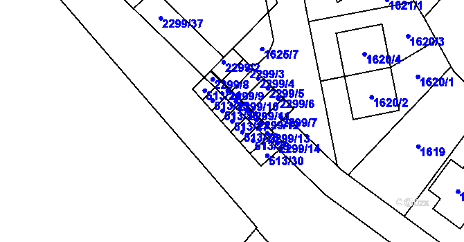 Parcela st. 513/27 v KÚ Lysolaje, Katastrální mapa