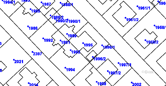 Parcela st. 1995 v KÚ Suchdol, Katastrální mapa