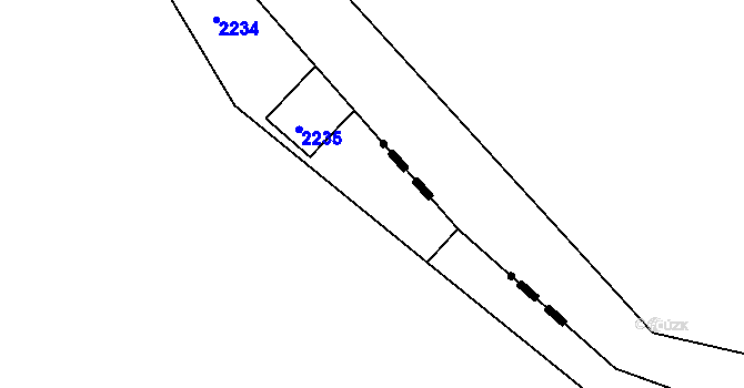 Parcela st. 2236 v KÚ Suchdol, Katastrální mapa