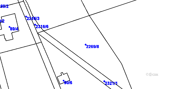 Parcela st. 2269/8 v KÚ Suchdol, Katastrální mapa