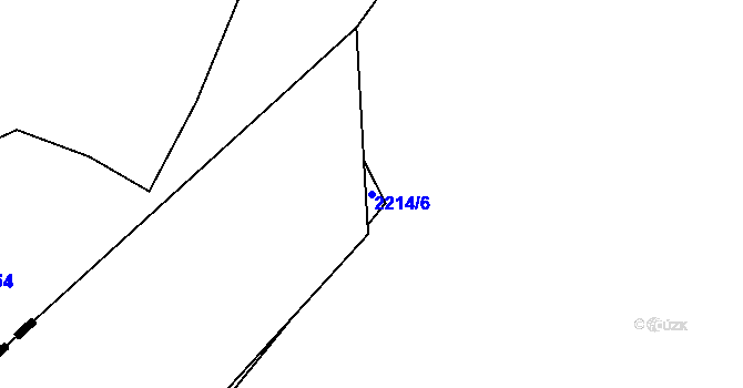 Parcela st. 2214/6 v KÚ Suchdol, Katastrální mapa