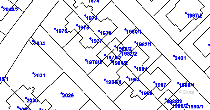 Parcela st. 1978/2 v KÚ Suchdol, Katastrální mapa