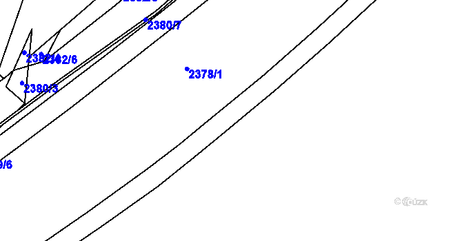 Parcela st. 2355/3 v KÚ Holešovice, Katastrální mapa