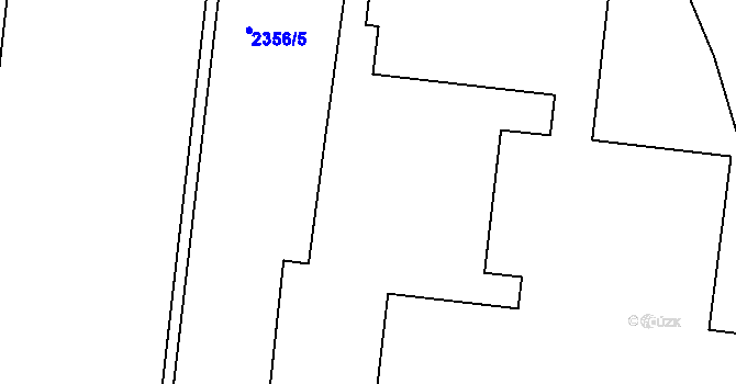 Parcela st. 2356/9 v KÚ Holešovice, Katastrální mapa