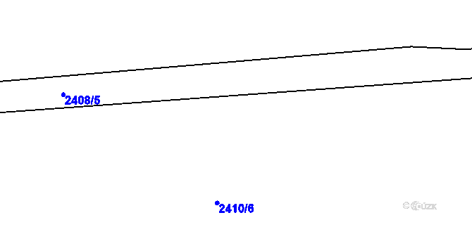 Parcela st. 2410/29 v KÚ Holešovice, Katastrální mapa
