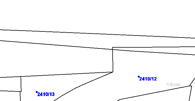 Parcela st. 2410/33 v KÚ Holešovice, Katastrální mapa