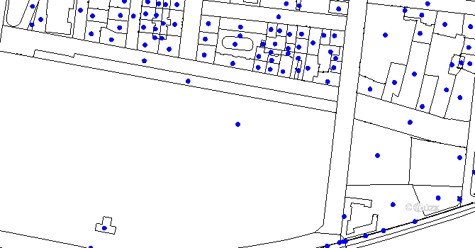 Parcela st. 1188/1 v KÚ Holešovice, Katastrální mapa