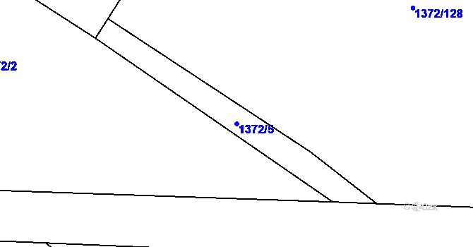 Parcela st. 1372/5 v KÚ Dolní Chabry, Katastrální mapa