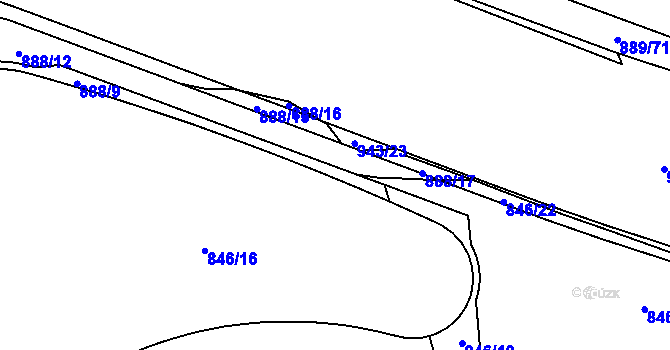 Parcela st. 245/10 v KÚ Karlín, Katastrální mapa
