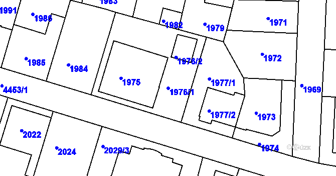 Parcela st. 1976/1 v KÚ Strašnice, Katastrální mapa