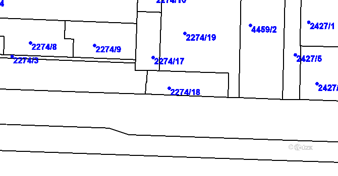 Parcela st. 2274/18 v KÚ Strašnice, Katastrální mapa