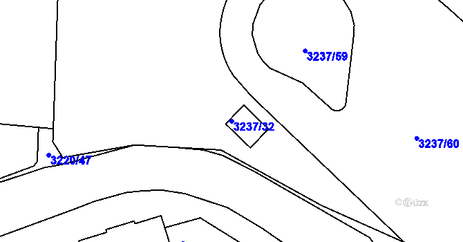 Parcela st. 3237/32 v KÚ Strašnice, Katastrální mapa