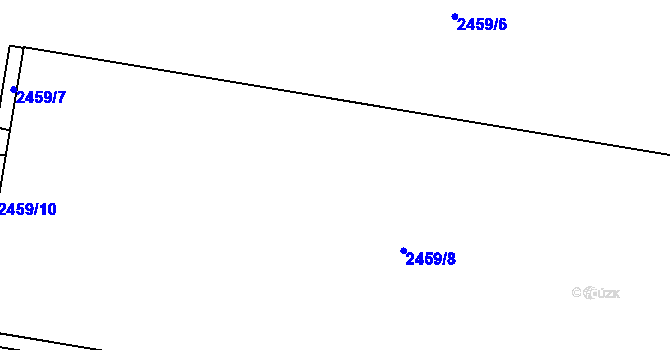 Parcela st. 2459/8 v KÚ Hostivař, Katastrální mapa
