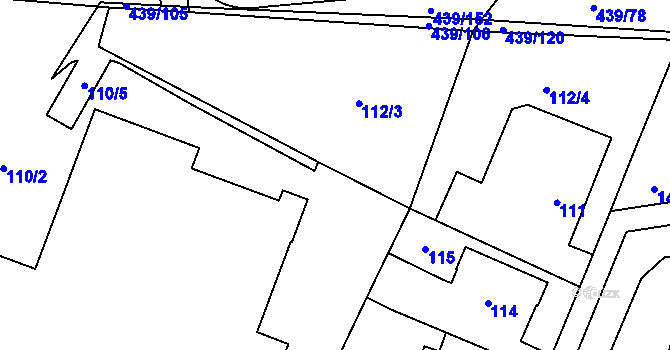 Parcela st. 113/2 v KÚ Štěrboholy, Katastrální mapa