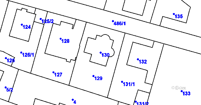 Parcela st. 130 v KÚ Štěrboholy, Katastrální mapa