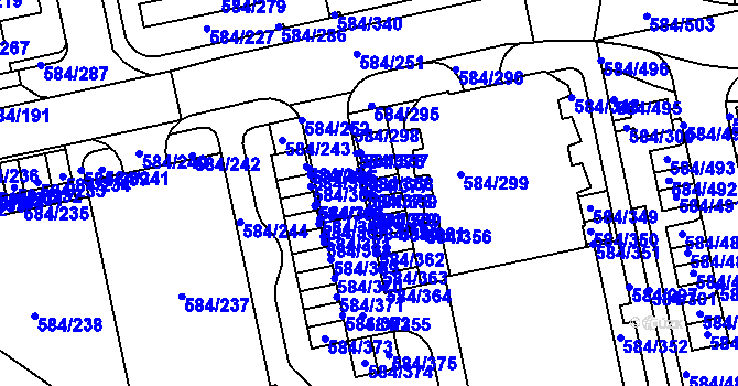 Parcela st. 584/359 v KÚ Dolní Měcholupy, Katastrální mapa