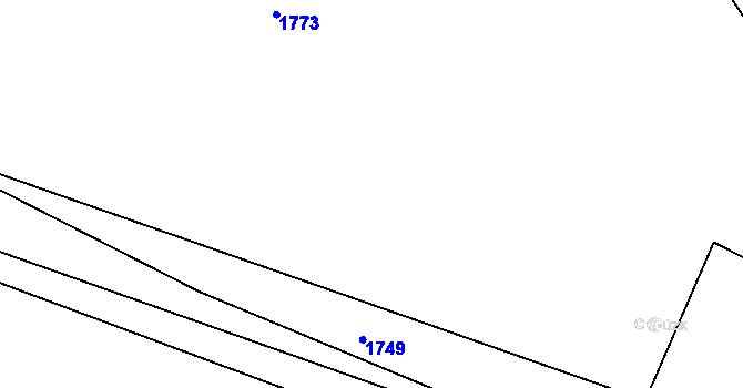 Parcela st. 152/3 v KÚ Prapořiště, Katastrální mapa