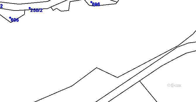 Parcela st. 316/2 v KÚ Prapořiště, Katastrální mapa