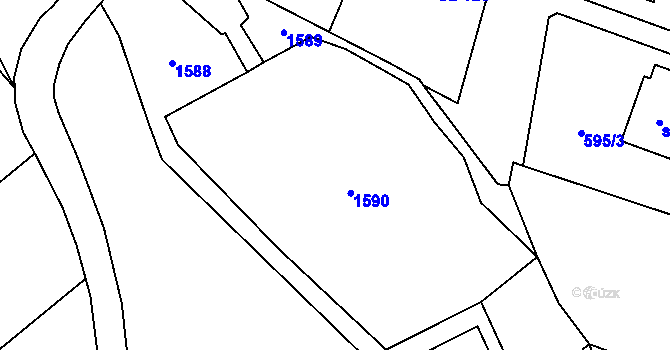 Parcela st. 604/5 v KÚ Prapořiště, Katastrální mapa