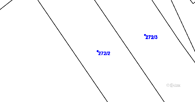 Parcela st. 272/2 v KÚ Prapořiště, Katastrální mapa