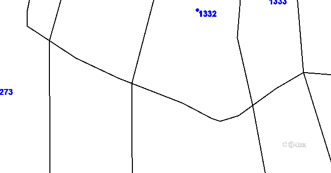 Parcela st. 385/3 v KÚ Pravětice, Katastrální mapa