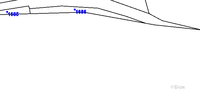 Parcela st. 667/8 v KÚ Tisek, Katastrální mapa