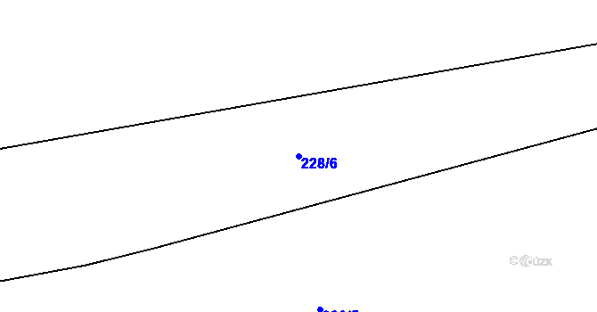 Parcela st. 228/6 v KÚ Prohoř, Katastrální mapa