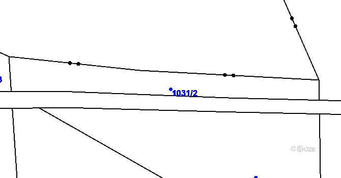 Parcela st. 1031/2 v KÚ Prohoř, Katastrální mapa