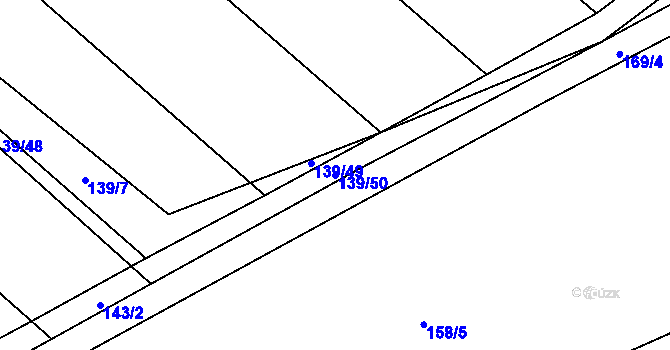 Parcela st. 139/50 v KÚ Prokopov, Katastrální mapa