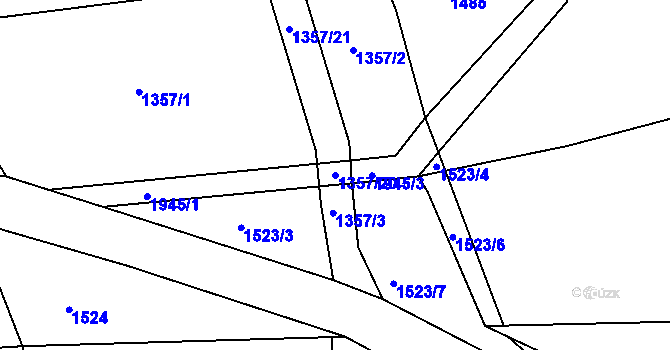 Parcela st. 1357/20 v KÚ Proseč u Skutče, Katastrální mapa