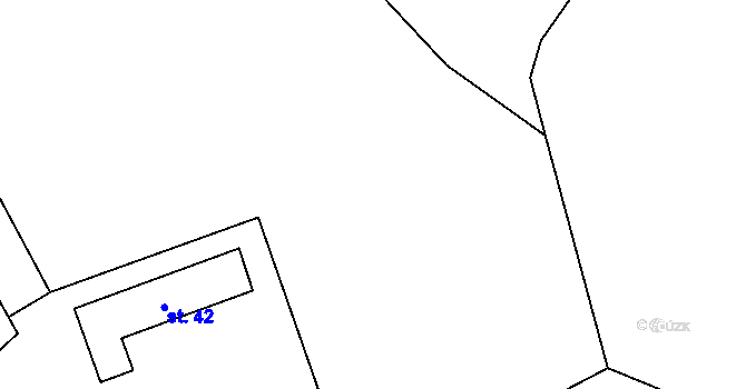 Parcela st. 91/2 v KÚ Proseč-Obořiště, Katastrální mapa