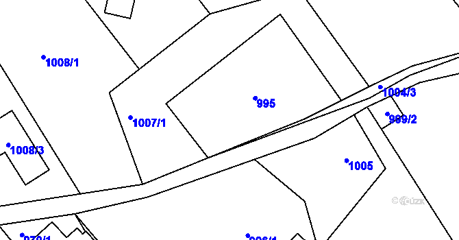 Parcela st. 995 v KÚ Proseč nad Nisou, Katastrální mapa