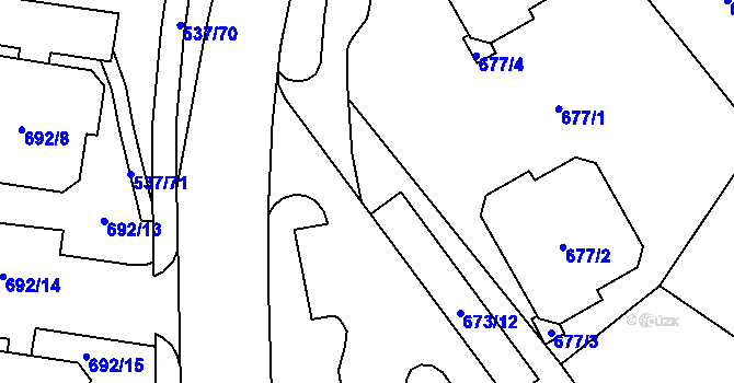 Parcela st. 690/5 v KÚ Proseč nad Nisou, Katastrální mapa