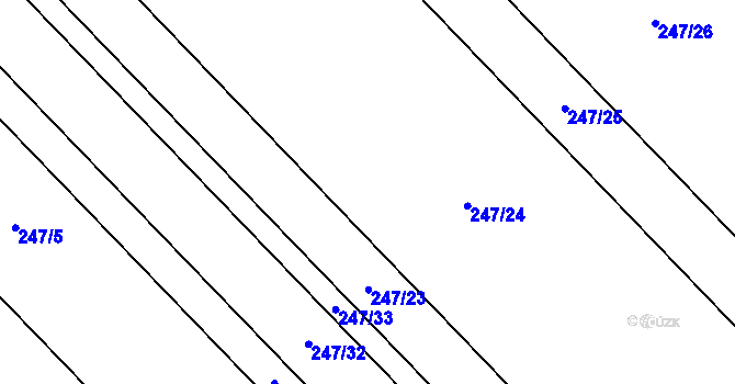 Parcela st. 231/9 v KÚ Prosenice, Katastrální mapa