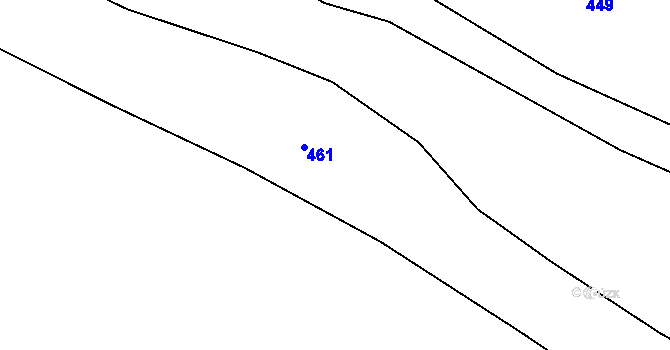 Parcela st. 54/1 v KÚ Luhy u Prosenické Lhoty, Katastrální mapa