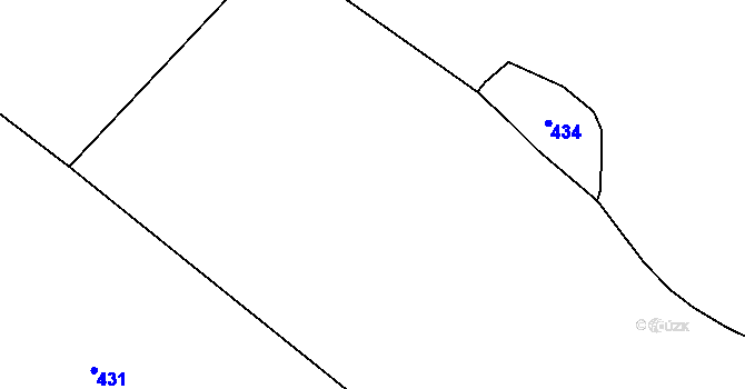 Parcela st. 80 v KÚ Luhy u Prosenické Lhoty, Katastrální mapa
