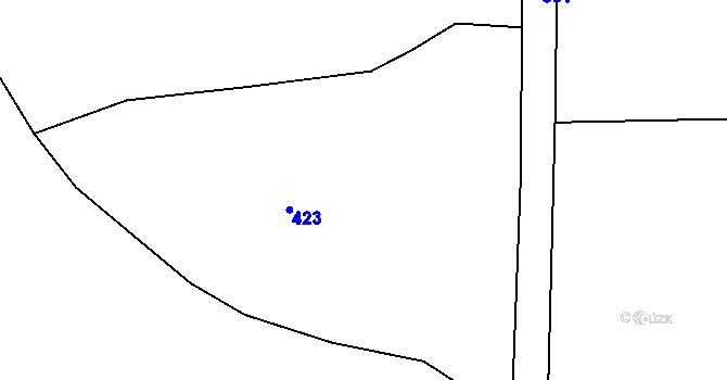 Parcela st. 213/2 v KÚ Luhy u Prosenické Lhoty, Katastrální mapa