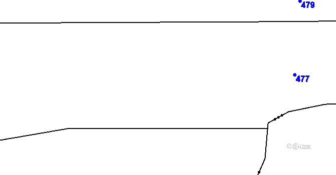 Parcela st. 217/2 v KÚ Luhy u Prosenické Lhoty, Katastrální mapa