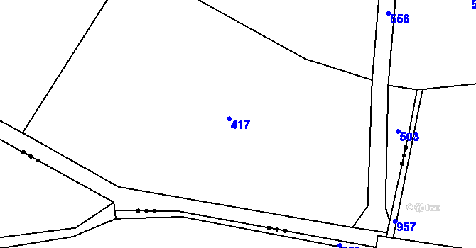 Parcela st. 226 v KÚ Luhy u Prosenické Lhoty, Katastrální mapa