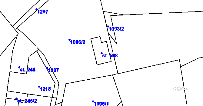 Parcela st. 508 v KÚ Prosetín u Hlinska, Katastrální mapa