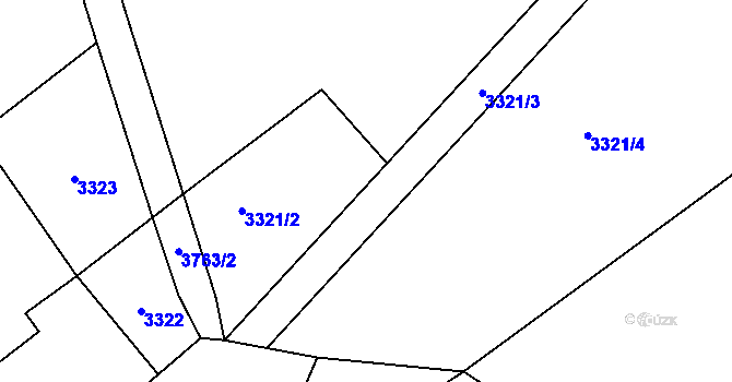 Parcela st. 200/10 v KÚ Prosiměřice, Katastrální mapa