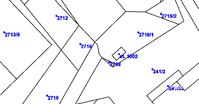 Parcela st. 775/1 v KÚ Prosiměřice, Katastrální mapa