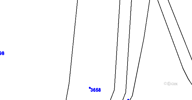 Parcela st. 822 v KÚ Prosiměřice, Katastrální mapa