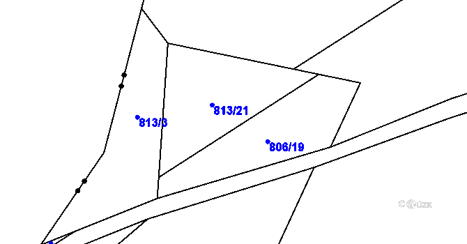 Parcela st. 796/31 v KÚ Proskovice, Katastrální mapa