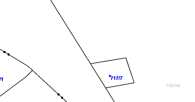 Parcela st. 717/6 v KÚ Prosmyky, Katastrální mapa